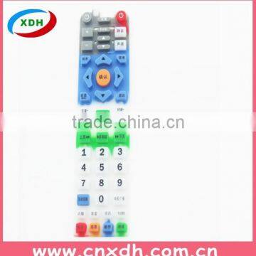 Durable soft silicone rubber remote control keypad