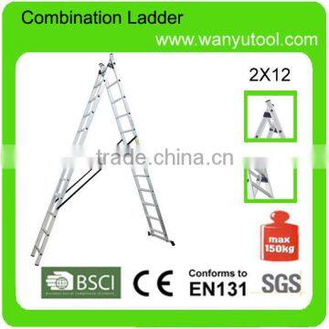 aluminum ladder with 12 steps SGS/EN131