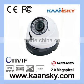 Hot sale Focus Dome 1.3MP Hisilicon H.264 IP camera support 2 years warranty