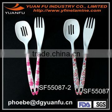Melamine spoon and fork set
