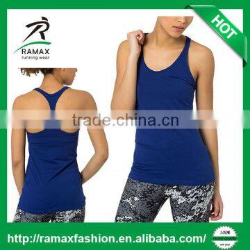 Ramax Custom Women Wholesale Plain Dri Fit Stringer Tank Top For Yoga Fitness Wear