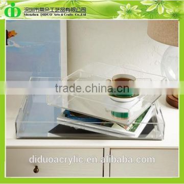 DDY-0114 Trade Assurance Mirror Glass Serving Tray