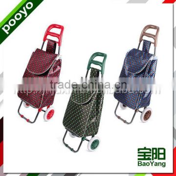 steel luggage cart fashion girls outdoor travel bag