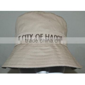 Guangzhou hat factory professional custom / 100% cotton/gray/bucket hat