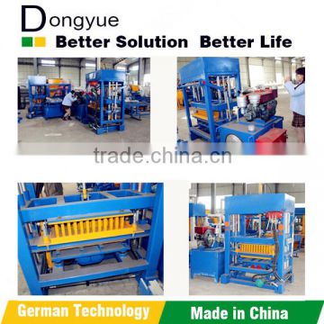 New design Dongyue QT4-30 generators diesel brick making machine price