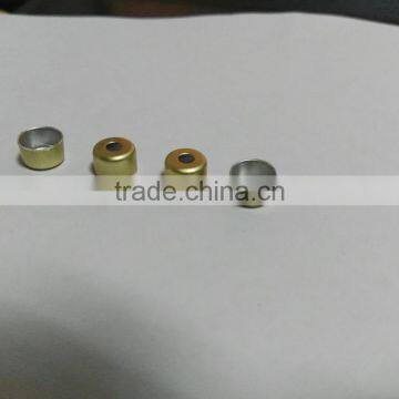 8mm crimp golden aluminum caps for glass cartridges