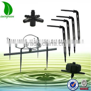 drip irrigation 4 outlet with flow control stake