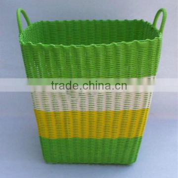Cheap colored plastic storage baskets from Linyi JiaYu manufacturer