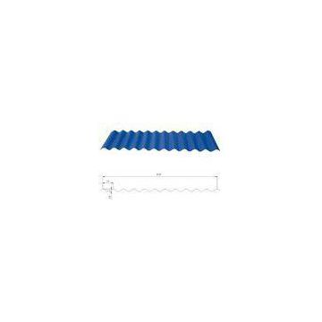 Light weight Blue insulated corrugated metal panels , PPGL / PPGI  sheet