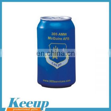 Customized beer can bottle shaped stress ball for advertising giveaways