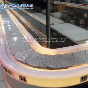 With LED lights Sushi Restaurant Conveyor Belt Hot Pot Conveyor