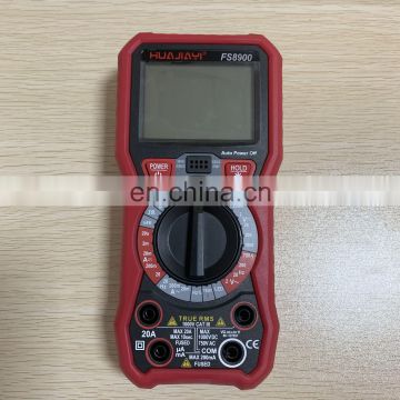 FS8900 Red Multimeter AC DC 1000V LCD Display Cheap Price Multimeters Automatic Voltage Tester