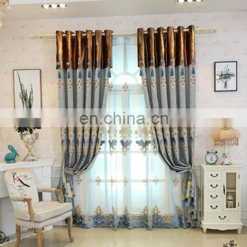 2020 New design hot sale Turkish  luxury embroidered curtains for living room
