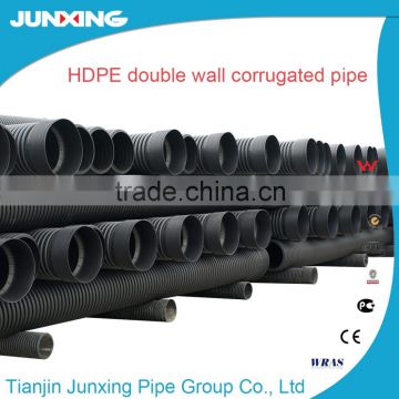 New Zealand market 200mm i.d. SN4 hdpe double wall corrugated pipe culvert pipe