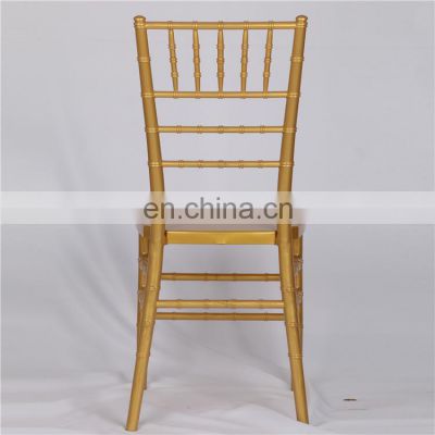 Best selling gold color wood wedding chairs solid wood chiavari chairs