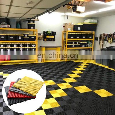 CH The Latest Floating Multi-Used Performance Modular Removeable Multi-Used Plastic 40*40*1.8cm Garage Floor Tiles