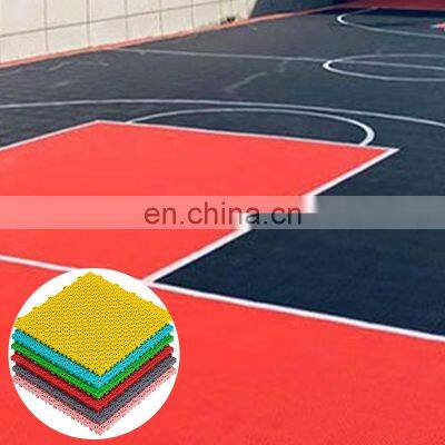CH Factory Wholesale Solid Flexible Square Durable Elastic Floating Multifunctional 25*25*1.3cm Garage Floor Tiles