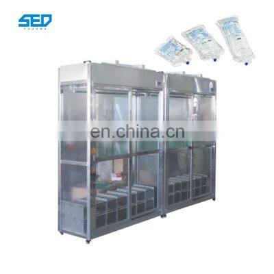 300-400 bags / hour Small Capacity Semi Automatic Infusion Soft Bag Medical Bag Filling Machine