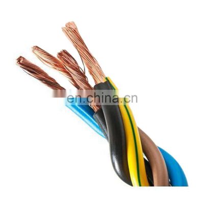 H07v-U Pvc Electrical Wire 1.5mm2 2.5mm2 4mm2 6mm2 Stranded Copper Conductor Electrical Cable
