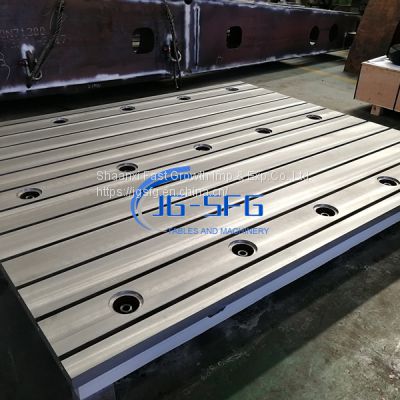 Cast Iron T-slotted Bed Plates/Floor Plates