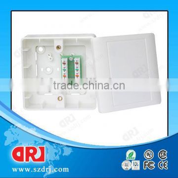 telecom material cat5e double ports surface mount rj45 box