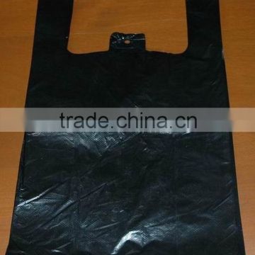 Recyclable 5 kg Black Plastic T-shirt Bag