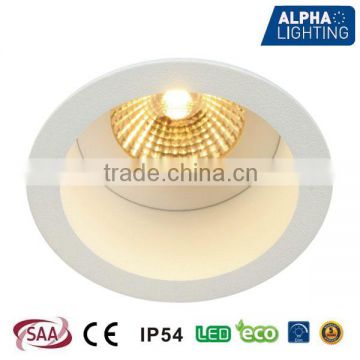 8W IP54 fixed high quality dimmable anti-glare deep cob led downlight,dimmable cob led downlight