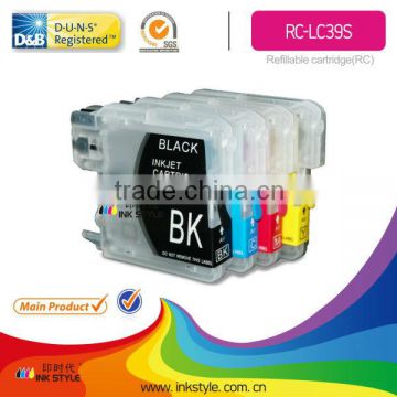 Inkstyle for brother lc39 lc985 refill ink cartridge 4 colors