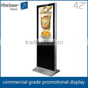 42 inch Indoor floor standing digital signage, free standing LCD advertising player