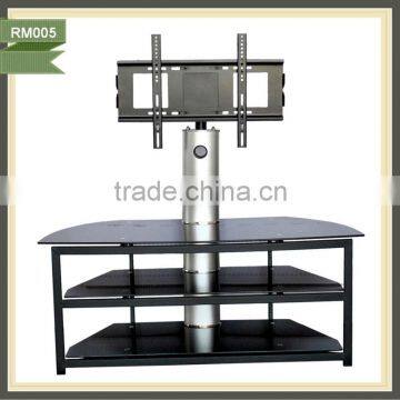 Living Room Furnituremodern moving lcd tv stand tv stand functional glass set tv stand