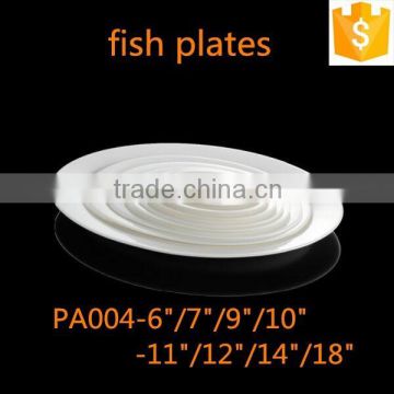 chaozhou bone china oval plates 6/7/9/10/11/12/14/18 inch withe ceramic oval dinner plates