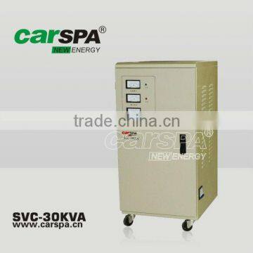 SVC series 30KVA AC Servo motor automatic voltage regulator 220v with Meter display CARSPA