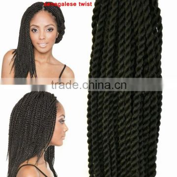 Factory Direct Sale Pre-twisted Hair Extension, Synthetic Hair Braids Senegalese Twist