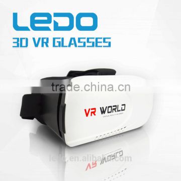 New products portable 3D vr box 2.0 Virtual Reality 3D Glasses for blue film video open sex