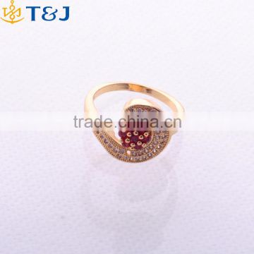 >>>2016 YIWU T&J women fashion European style rings gold plated eyes rhinestone crystal fox tail flower finger rings for lady/