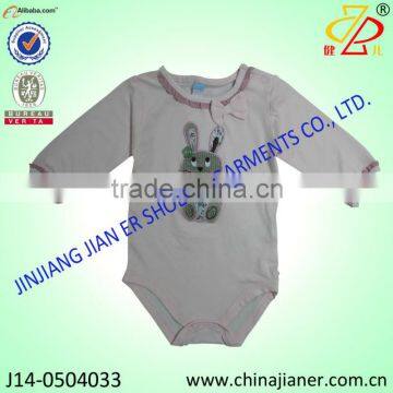 latest design babies clothing 100% cotton baby bodysuit