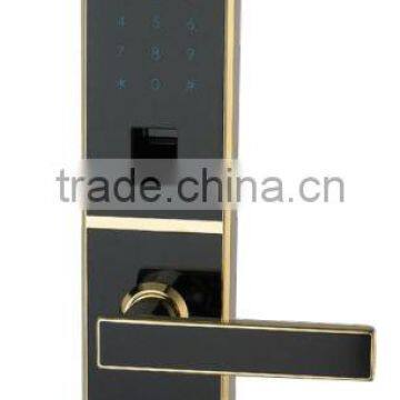 2015 best seller Fingerprint password mechanical keys with the Mechanical keys polished chrome and gold