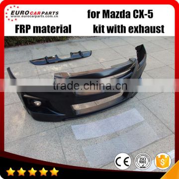New Arrival!! cx-5 body kits fit for MAZDA` CX-5 style body kits FRP material front, rear bumpers and exhaust system