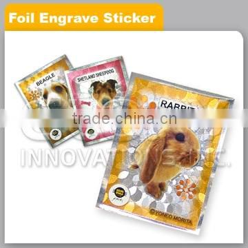 Sticker - Engrave Sticker With Foil Effect