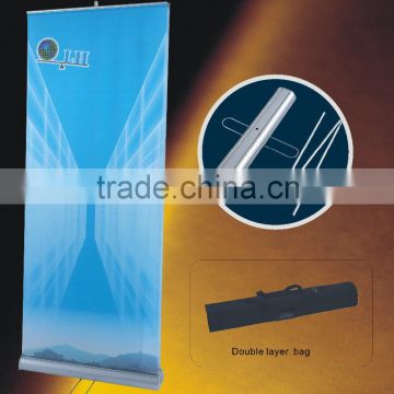 high quality double side aluminium roll up banner stand