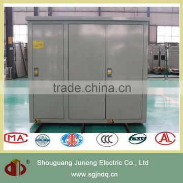 three phase electrical power distribution transformer substation