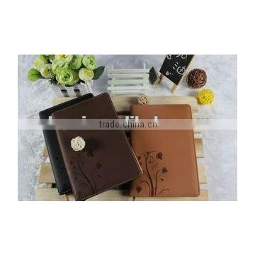 Elegant PU Pull-up Printing Soft Leather Cover Diary Notebook