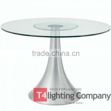China metal spinning aluminum table legs for glass top