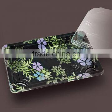 High quality plastic disposable take away sushi tray