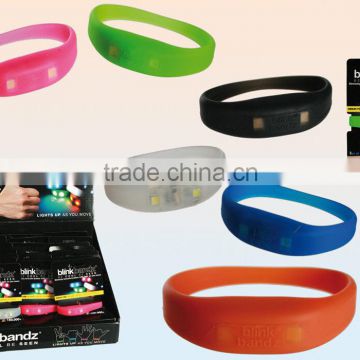 cheap custom party product silicone LED sound activated Flashing bracelets/silicone led flashing bracelet
