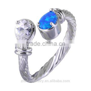 Saudi arabia opal wedding ring wholesale price in thailand 925 sterling silver