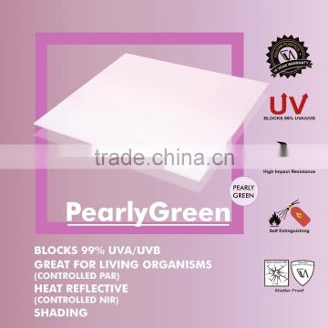 Polycarbonate sheet (Pearly GREEN Solid Flat)