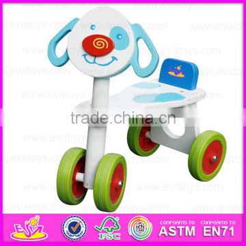 2015 Best Kids Christmas Gift kids tricycle toy,Safety baby wooden tricycle,Most popular wooden four-wheeler wisting car W16A002
