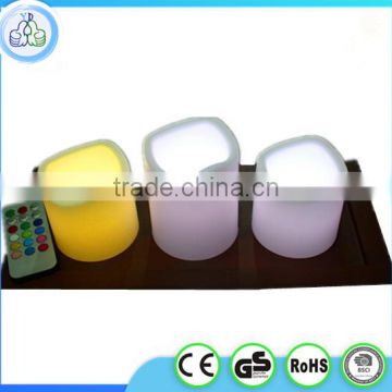 Chinese plastic led wax candle with base made in zhejiang