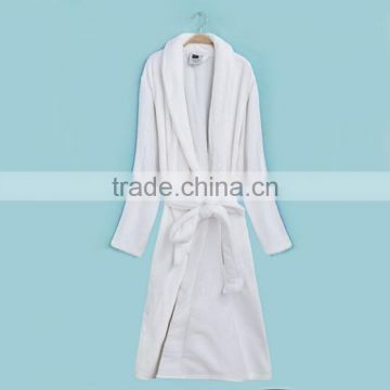 micro plush fleece unisex coral/flannel breathable absorbant soft shawl collar sleep robe bathrobe